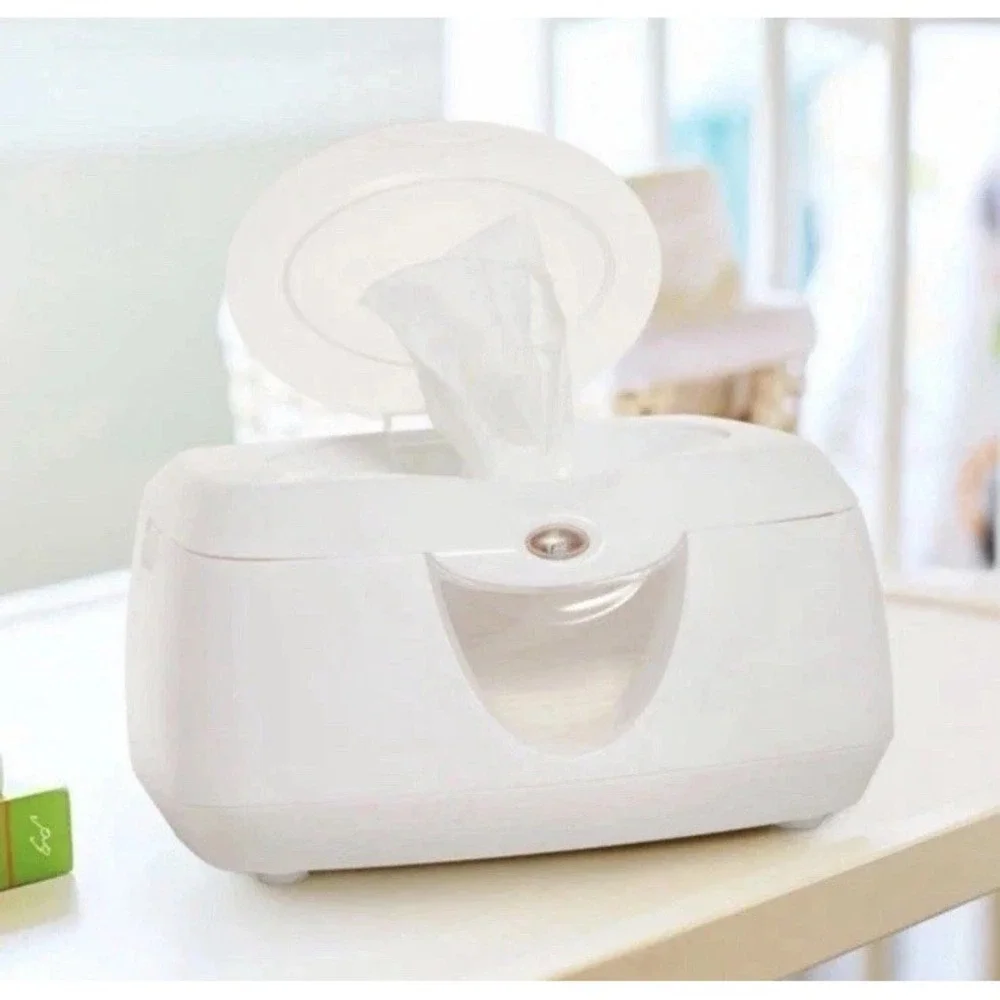 Munchkin Warm Glow Wipe Warmer White w/Soft Night Light -‎ New In Box